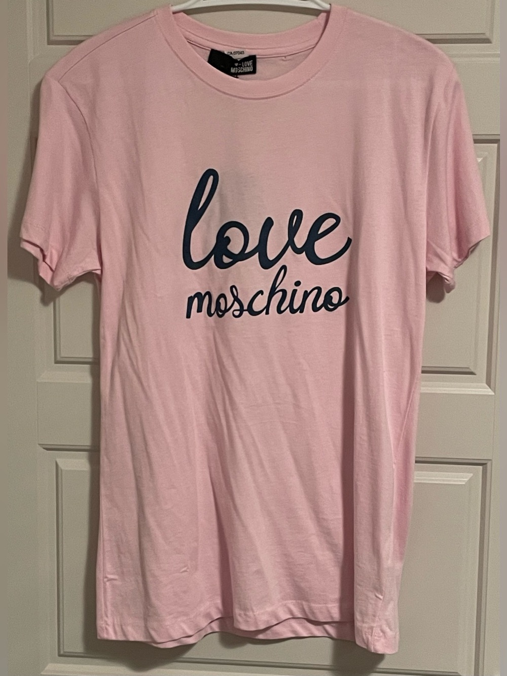 NWT Love Moschino Pink Logo T-Shirt